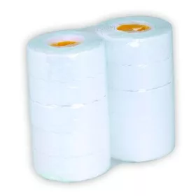 Árazószalag, 25x12 mm, fehér (IS25F)