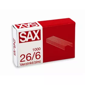 Tűzőkapocs, 26/6, cink, SAX (ISAK266)