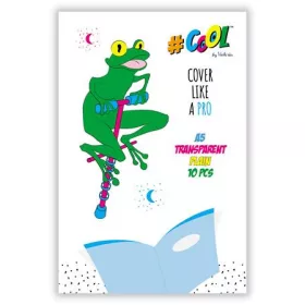   Öntapadó füzet- és könyvborító, A5, COOL BY VICTORIA, víztiszta (ISCFUZA5V)