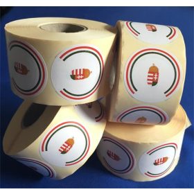   Etikett, 50 mm kör, 1000 etikett/tekercs, magyar címeres (ISCK50M)