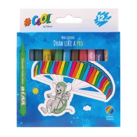   Zsírkréta, kerek, COOL BY VICTORIA, 12 különböző szín (ISCRZS12)