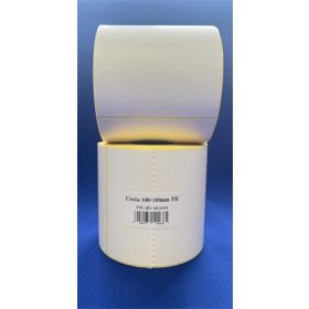   Etikett, thermo, 100x100 mm, 600 etikett/tekercs, fehér (ISCT100100F)