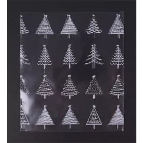   Celofán tasak, BOPP, 100x150 mm, karácsonyi mintás (ISCT100150K)