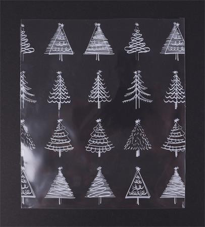 Celofán tasak, BOPP, 100x150 mm, karácsonyi mintás (ISCT100150K)