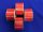 Etikett, thermo, 25x45 mm, 1000 etikett/tekercs, piros (ISCT2545P)
