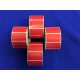 Etikett, thermo, 25x45 mm, 1000 etikett/tekercs, piros (ISCT2545P)