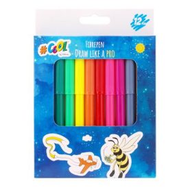   Filctoll készlet, 2 mm, COOL BY VICTORIA, 12 különböző szín (ISCWM12G)