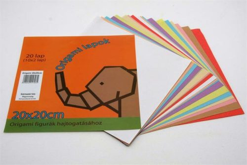 Origami papír, 20x20 cm, 20 lap (ISKE013)