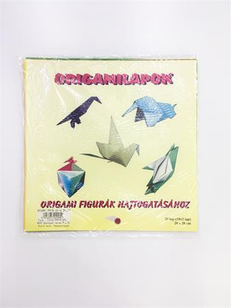 Origami papír, 20x20 cm, 20 lap (ISKE013)