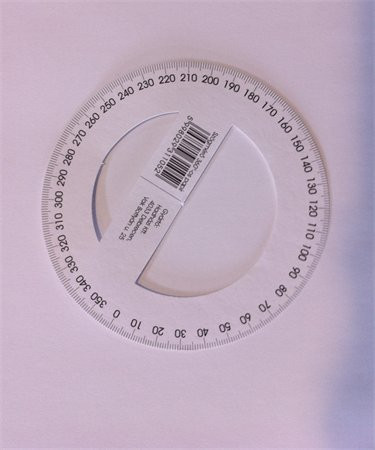 Szögmérő, papír, 360 fokos (ISKE149)