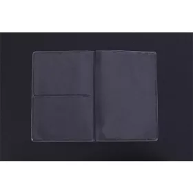Igazolványtartó, osztott tok, PVC, átlátszó (ISKE198)