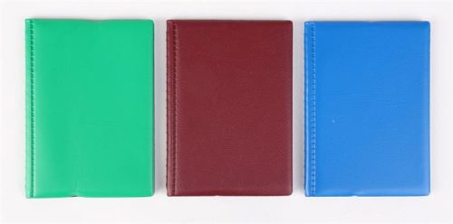 Igazolványtartó, álló, 10 betét lappal, PVC, Bővített személyi, női (ISKE203)