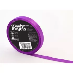 Szatén szalag, 12 mm x 32 m, lila (ISKE229)