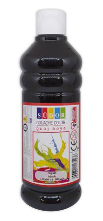 Tempera, 500 ml, Südor, fekete (ISKETE172)