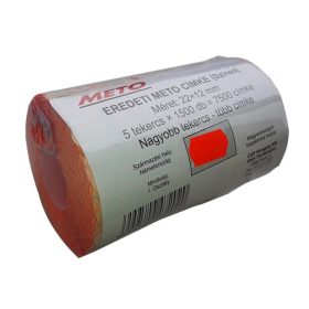 Árazógépszalag, 22x12 mm, METO, piros (ISM22P)