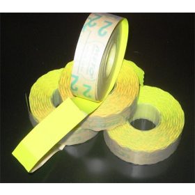 Árazógépszalag, 19x16 mm, METO, citrom (ISMKC)