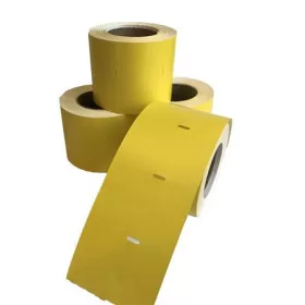   Polccímke, thermo, 38×55 mm, nem öntapadó, 600 db/tekercs, sárga (ISPC3855S)