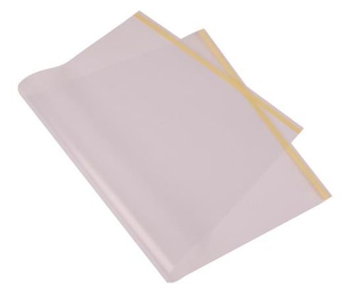 Könyvborító, narancsos, öntapadó csíkkal, 45x25 cm (ISTK4525)