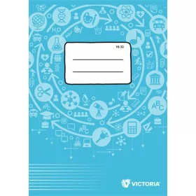   Füzet, tűzött, A5, vonalas, 32 lap, 2. osztály, VICTORIA PAPER Circle 16-32 (ISVF1632U)