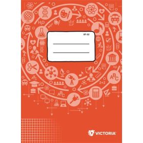   Füzet, tűzött, A4, kockás, 32 lap, VICTORIA PAPER Circle 87-32 (ISVF8732U)