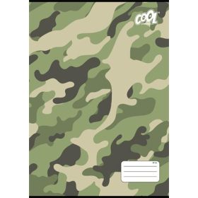   Füzet, tűzött, A4, kockás, 32 lap, COOL BY VICTORIA Camouflage, 87-32 (ISVFC101)