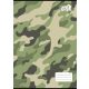 Füzet, tűzött, A4, kockás, 32 lap, COOL BY VICTORIA Camouflage, 87-32 (ISVFC101)