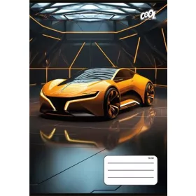   Füzet, tűzött, A5, vonalas, 32 lap, 2. osztály, COOL BY VICTORIA Future Cars, 16-32 (ISVFC110)