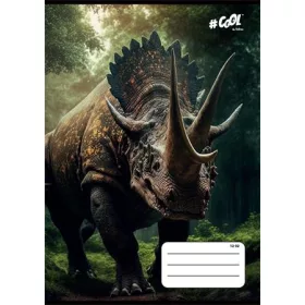   Füzet, tűzött, A5, vonalas, 32 lap, 3. osztály, COOL BY VICTORIA, Jurassic, 12-32 (ISVFC63)