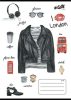 Füzet, tűzött, A5, kockás, 32 lap, COOL BY VICTORIA, Boho fashion, 27-32 (ISVFC67)