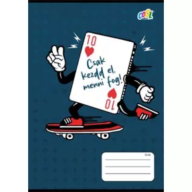   Füzet, tűzött, A5, vonalas, 32 lap, 3. osztály, COOL BY VICTORIA SzívTíz, 12-32 (ISVFC92)