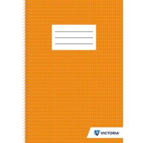   Spirálfüzet, A4, francia kockás, 70 lap, VICTORIA PAPER (ISVFS70F)