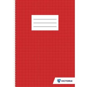   Spirálfüzet, A4, kockás, 70 lap, VICTORIA PAPER (ISVFS70K)