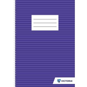   Spirálfüzet, A4, vonalas, 70 lap, VICTORIA PAPER (ISVFS70V)