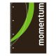 Spirálfüzet, A4, sima, 90 lap, perforált, lyukasztott, VICTORIA PAPER, Momentum (ISVFS90S)