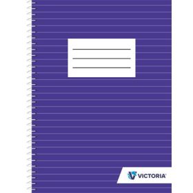   Spirálfüzet, A5, vonalas, 70 lap, VICTORIA PAPER (ISVFSA5V)