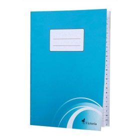   Mutató, A4, vonalas, 80 lap, regiszteres, puhafedeles, VICTORIA PAPER (ISVRA4)