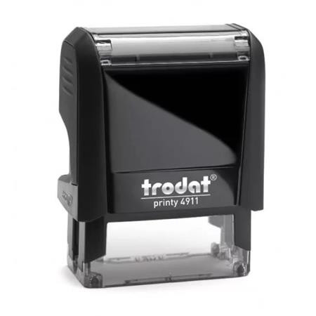 Bélyegző, TRODAT Printy 4911, fekete ház, fekete párnával (IT4911FF)
