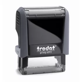   Bélyegző, TRODAT Printy 4911, fekete ház, kék párnával (IT4911K)