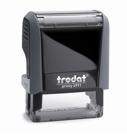 Bélyegző, TRODAT Printy 4911, fekete ház, kék párnával (IT4911K)