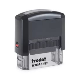   Bélyegző, TRODAT Ideal 4911, fekete ház, fekete párnával (IT4911P2)
