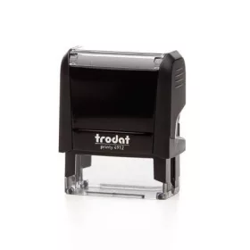   Bélyegző, TRODAT Printy 4912, fekete ház, kék párnával (IT4912KK)