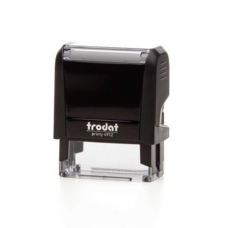 Bélyegző, TRODAT Printy 4912, fekete ház, kék párnával (IT4912KK)