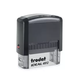   Bélyegző, TRODAT Ideal 4912, fekete ház, fekete párnával (IT4912P2)