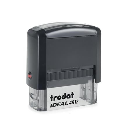 Bélyegző, TRODAT Ideal 4912, fekete ház, fekete párnával (IT4912P2)