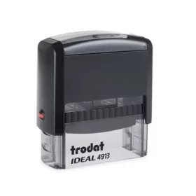   Bélyegző, TRODAT Ideal 4913, fekete ház, fekete párnával (IT4913P2)