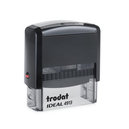 Bélyegző, TRODAT Ideal 4913, fekete ház, fekete párnával (IT4913P2)