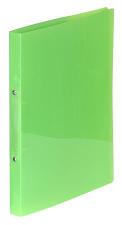 Gyűrűs könyv, 2 gyűrű, 20 mm, A4, PP, VIQUEL Propyglass, zöld (IV020273)