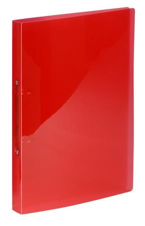 Gyűrűs könyv, 2 gyűrű, 20 mm, A4, PP, VIQUEL Propyglass, piros (IV020275)