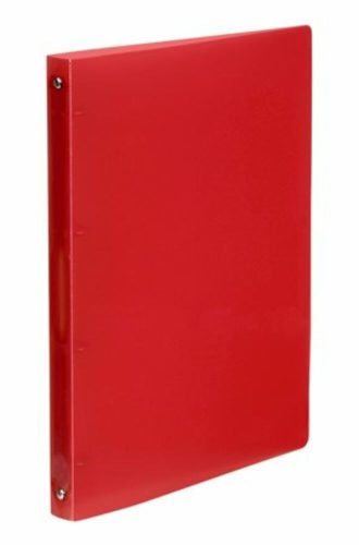 Gyűrűs könyv, 4 gyűrű, 25 mm, A4, PP, VIQUEL Propyglass, piros (IV020943)