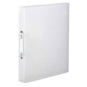   Gyűrűs könyv, 2 gyűrű, 40 mm, A4, maxi, PP, cserélhető címke, VIQUEL Propyglass, víztiszta (IV061440)